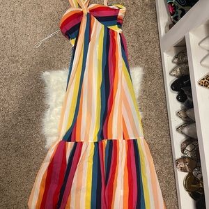 Brand New (Never Worn) Rainbow Stripe Dress
